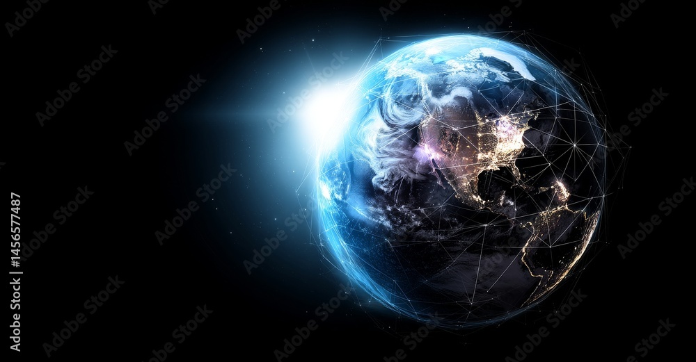 Poster digital communication and worldwide networking are made possible by the metaverse technology network