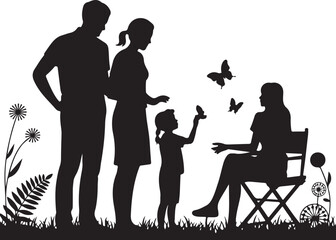 Family Picnic Under the Tree Silhouette

Picnic Blanket Gathering Vector Scene

Parents and Kids at Park Picnic Silhouette

Sunny Day Family Picnic Design

Outdoor Meal with Loved Ones Silhouette