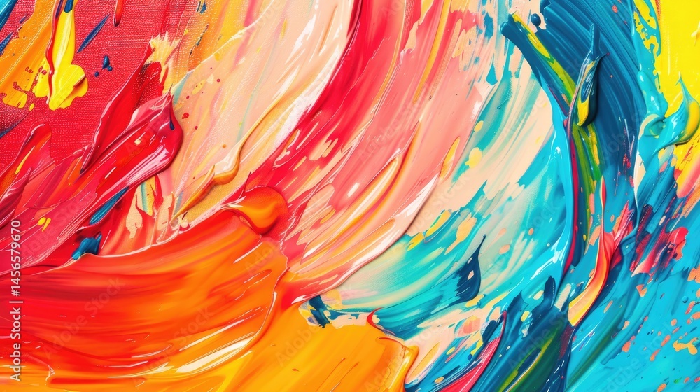 Poster abstract vivid colorful wave flowing express energetic texture. seamless texture of vividness curve 
