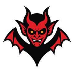 vector illustration of a devil