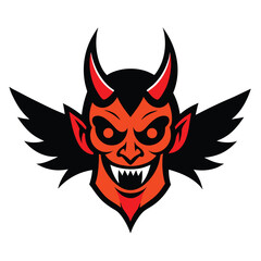 vector illustration of a devil