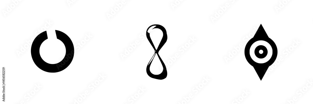 Poster vector illustration of minimalist icons showcasing abstract shapes and designs suitable for modern d