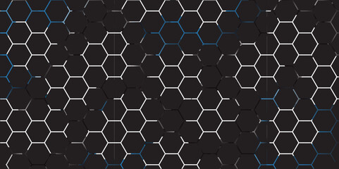 Abstract geometric vector design featuring a seamless hexagonal pattern with a honeycomb texture