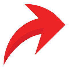 red and white arrows
