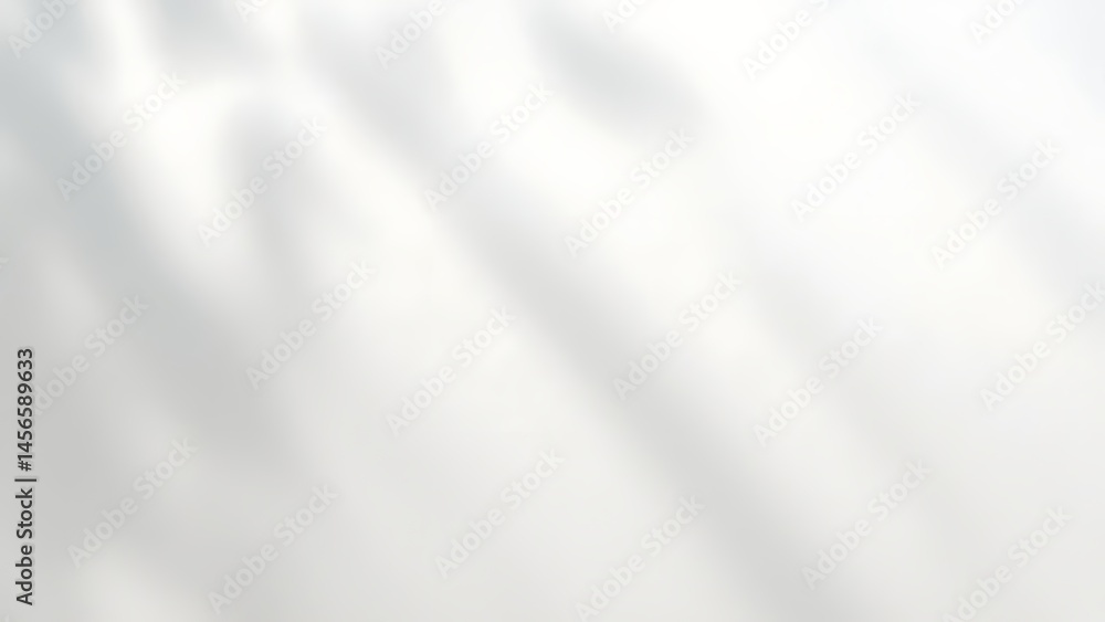 Poster abstract white background with soft light and shadows.