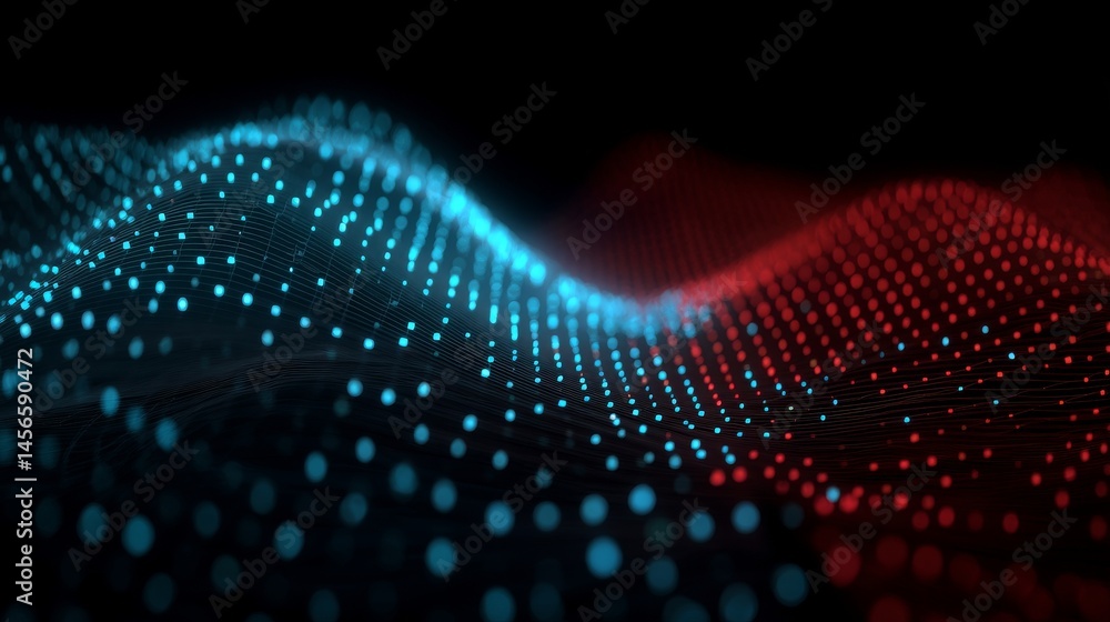 Poster the intersection of blockchain networks, ai technology, and digital communication gives rise to a dy