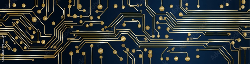 Poster the abstract technology background consists of different elements, including printed circuit boards 
