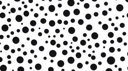 Fototapeta premium Create a seamless polka-dot pattern using Illustrator. 
