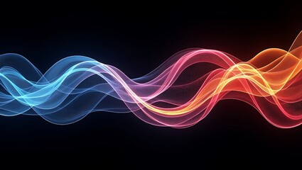 Fototapeta premium Ultra-unique abstract composition with radiant light flows