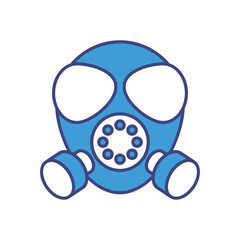 Gas Mask vector icons stock illustration