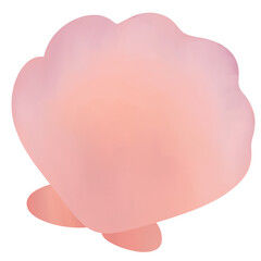 Summer Beach Gradient Clipart - Pink Shell