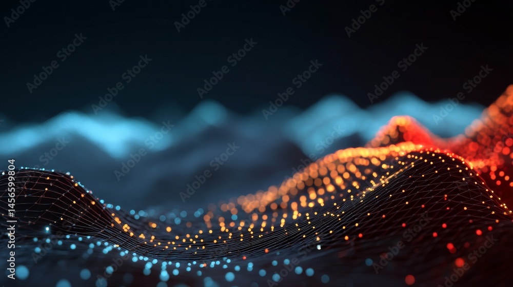 Aufkleber the technology background is represented by an abstract graphic poster on a web page or ppt