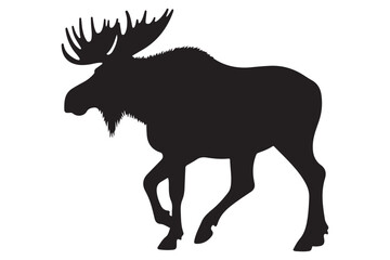 Moose Logo Silhouette | Wildlife Vector for Adventure and Hunting Brands