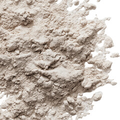 Pale Chalky Soil With Powdery Texture On  isolated on a transparent background