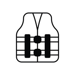 Life Vest vector icons stock illustration
