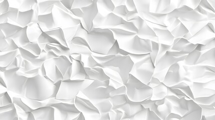 Abstract texture of crumpled white paper.