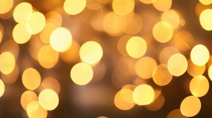Obraz premium Glowing Warm Lights Creating a Soft and Dreamy Background Effect