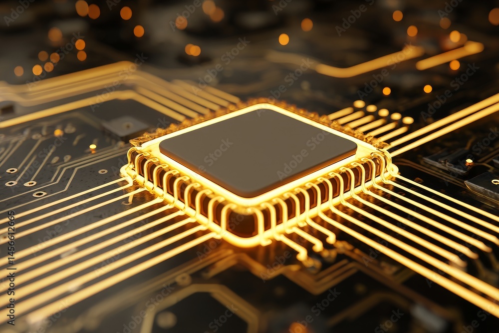 Poster generative ai technology enabled the creation of a unique abstract circuit cyberspace design
