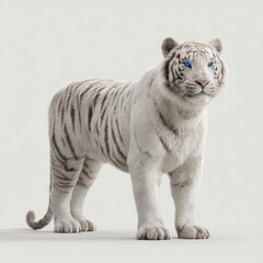 Fototapeta premium A glittery tiger image in png format, accompanied by a surreal sticker, featuring an animal set against a transparent background