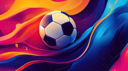 A sleek and stylish sports league tournament poster with vibrant colors.