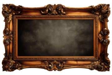 Elegant vintage ornate frame with textured background