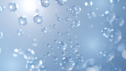 Pirlindole molecular structure 3d, antidepressant structural chemical formula view from a microscope