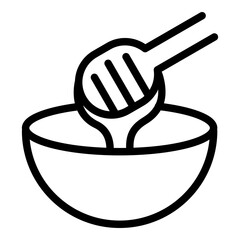 Honey icon. Vector line icon	