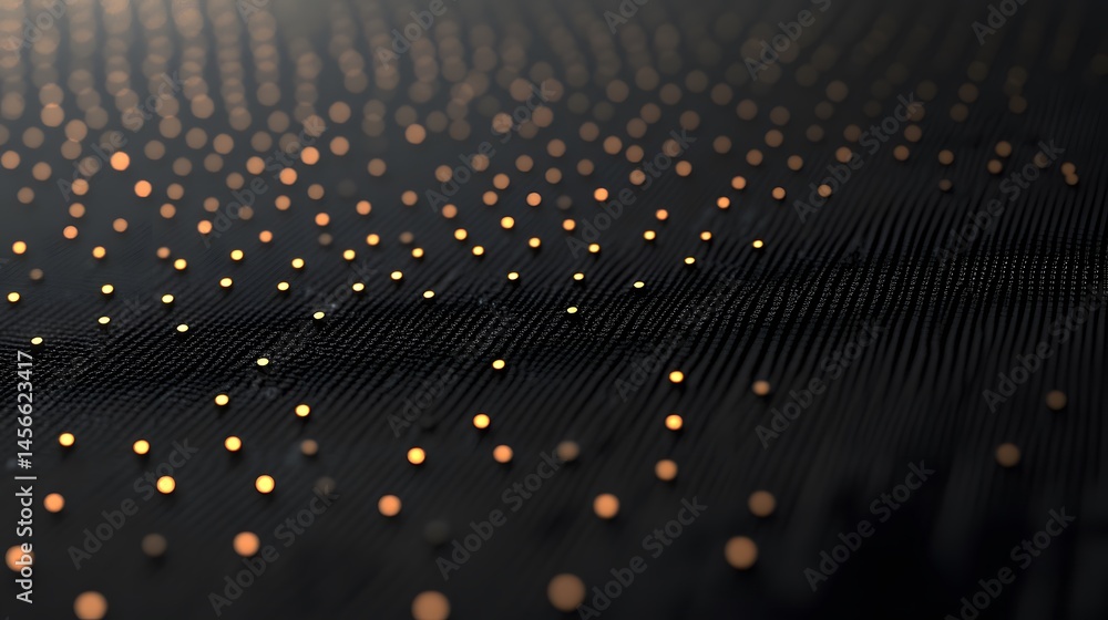Aufkleber abstract digital design with glowing points and lines.