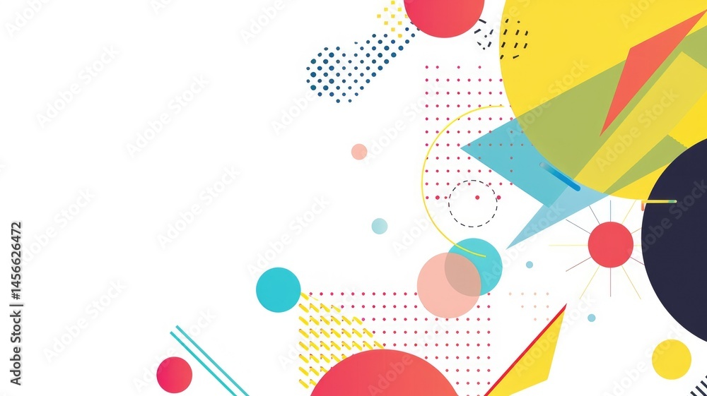 Poster abstract picture vibrant particle in geometric shape represent data flow. vivid flowing object with 