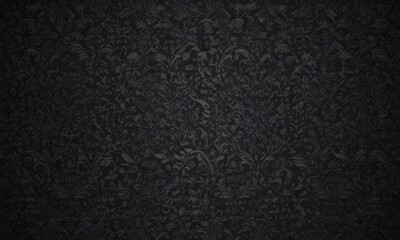 Fototapeta premium Dark gothic damask wallpaper, intricate seamless pattern, ornate, damask