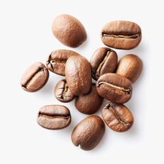 Obraz premium High-quality collection of natural processed coffee beans showcasing their unique characteristics and rich flavor profiles