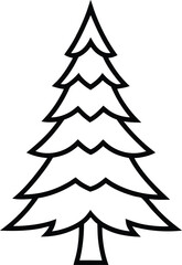 christmas tree vector illustration