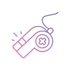 Survival Whistle vector icons stock illustration