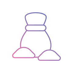 Sandbags vector icons stock illustration