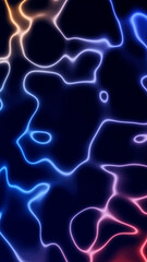 Glowing fluid energy lines in vibrant neon colors. Perfect for music visuals, TikTok edits, or futuristic branding in vertical format.
