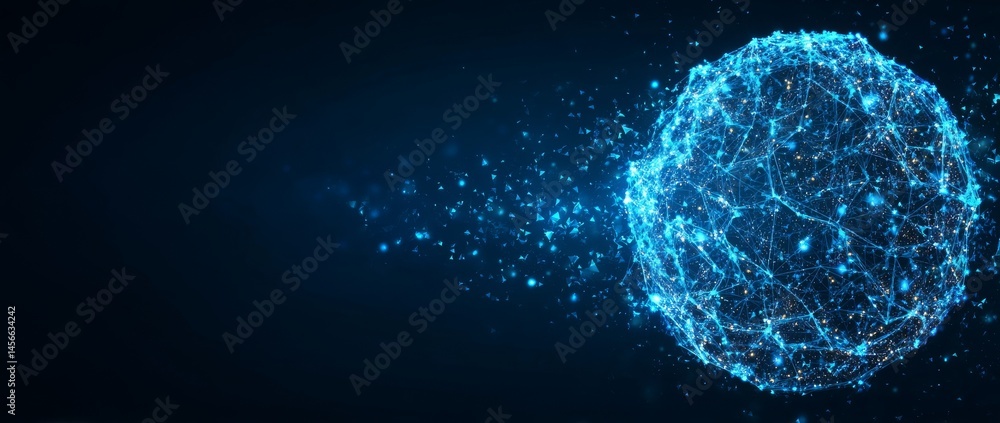 Poster global communication and data analysis on white background, a minimalist abstract tech representatio