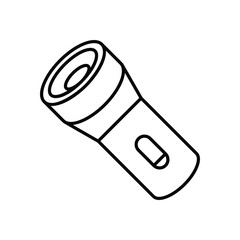 Flashlight vector icons stock illustration