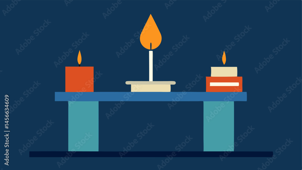 Poster burning candle an image of a candle burning at both ends with a desk in the background signifying th