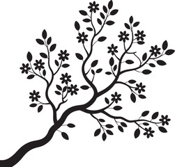 tree branch vector, branch silhouette, vector tree limb, botanical line art, decorative branch, tree art vector, branch illustration, forest branch drawing, leafless branch