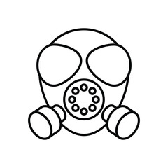 Gas Mask vector icons stock illustration