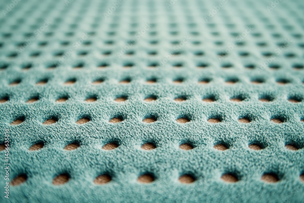 Poster close-up of textured fabric surface with dots and pattern design