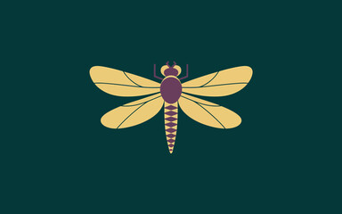 Elegant Dragonfly Illustration for Graphic Design and Nature-Inspired Art