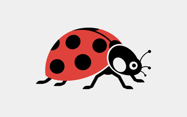 Obraz premium Cute Ladybug Illustration Vector Artwork for Children and Graphic Design