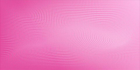 Pink rose halftone pattern. Retro comic gradient background. Pixelated dotted texture overlay. Cartoon pop art faded gradient pattern. Vector backdrop for poster, banner, advertisement