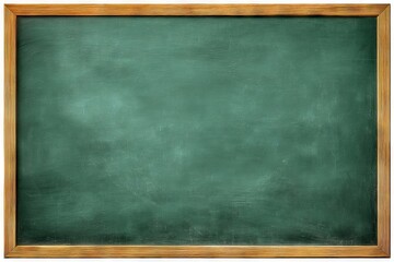 Fototapeta premium A classroom blackboard and green school chalkboard are shown isolated on a white transparent background as a png element clipart