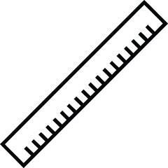 vector illustration of a hand ruler