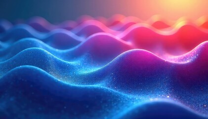 Obraz premium Abstract undulating lines create a calming wave pattern , print, art