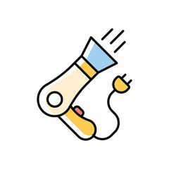 Hair Dryer Icon vector stock illustration