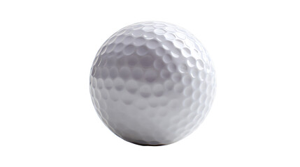a white golf ball sitting on top of a white surface