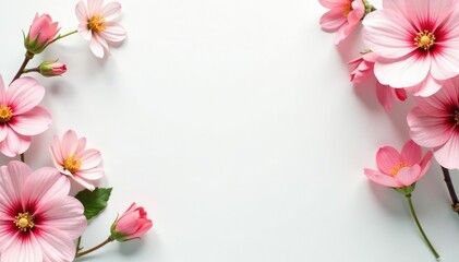 Bright white seamless backdrop, ideal for showcasing beauty items, design element, modern, marketing